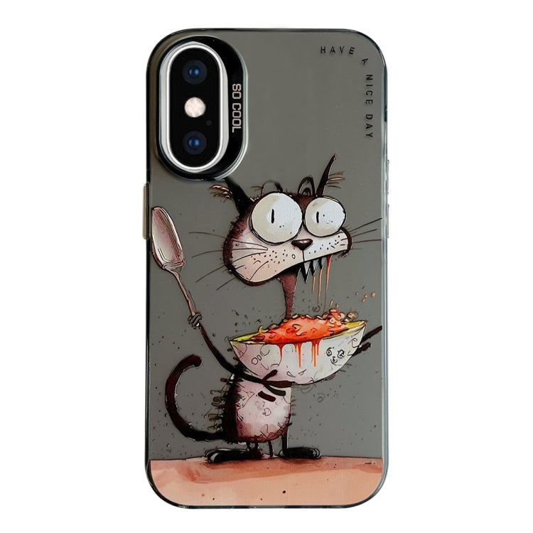 Tiermuster Ölgemälde Serie PC + TPU Handyhülle, für iPhone XS Max