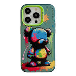PC- und TPU-Handyhülle aus der Ölfarben-Serie mit Tiermuster, für iPhone 16 Pro