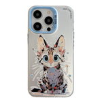 Animal Pattern Oil Painting Series PC + TPU Phone Case, For iPhone 16 Pro Max
