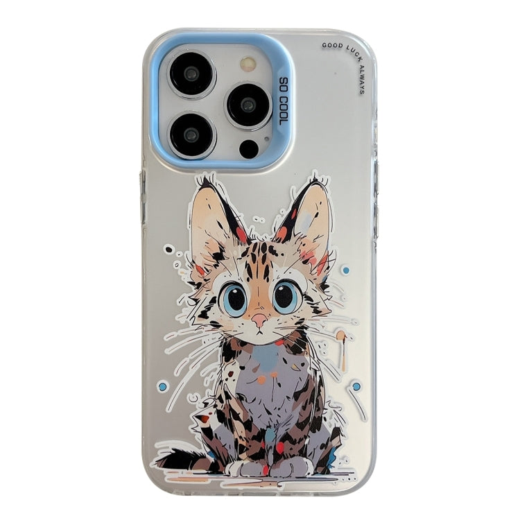 PC- und TPU-Handyhülle aus der Ölfarben-Serie mit Tiermuster, für iPhone 16 Pro