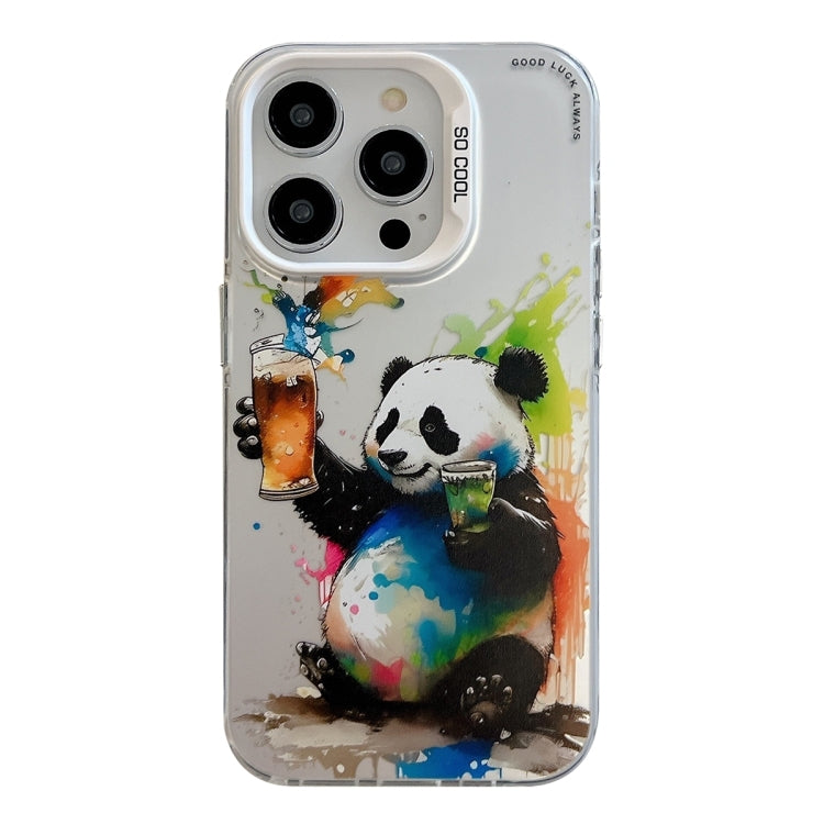 PC- und TPU-Handyhülle aus der Ölfarben-Serie mit Tiermuster, für iPhone 16 Pro