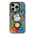 PC- und TPU-Handyhülle aus der Ölfarben-Serie mit Tiermuster, für iPhone 16 Pro