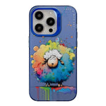 PC- und TPU-Handyhülle aus der Ölfarben-Serie mit Tiermuster, für iPhone 16 Pro