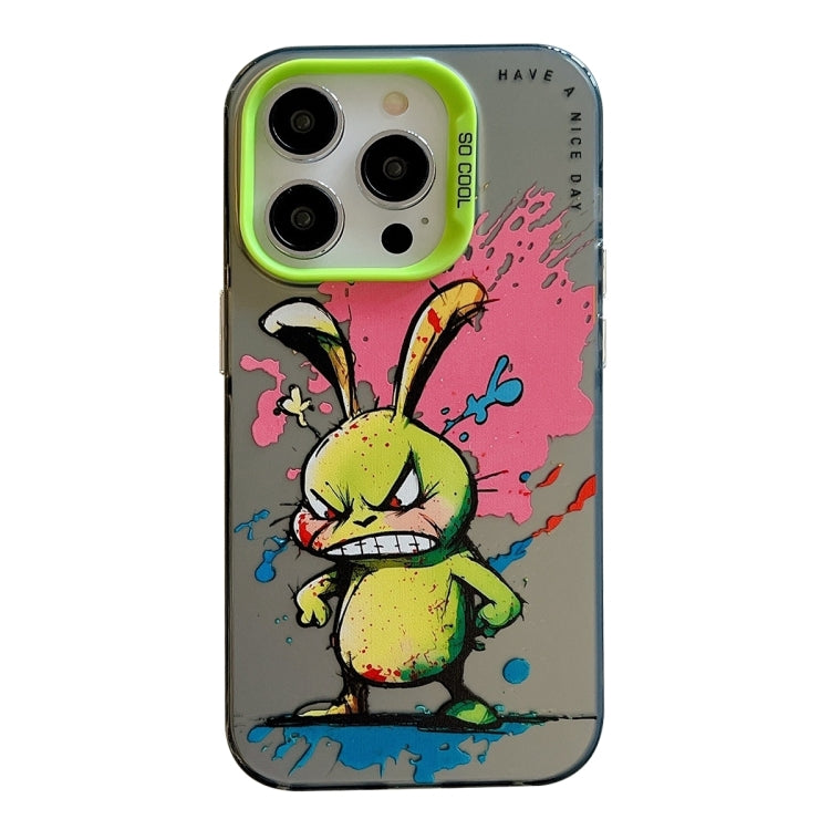 PC- und TPU-Handyhülle aus der Ölfarben-Serie mit Tiermuster, für iPhone 16 Pro