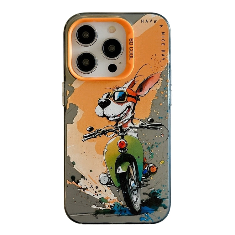 PC- und TPU-Handyhülle aus der Ölfarben-Serie mit Tiermuster, für iPhone 16 Pro