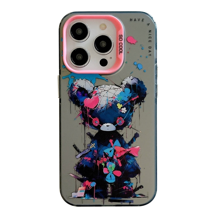 PC- und TPU-Handyhülle aus der Ölfarben-Serie mit Tiermuster, für iPhone 16 Pro