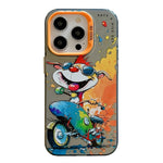 Animal Pattern Oil Painting Series PC + TPU Phone Case, For iPhone 16 Pro