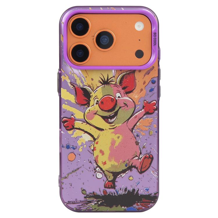 Handyhülle der Serie „Tiermuster Ölgemälde“ aus PC + TPU, für iPhone 17 Pro Max