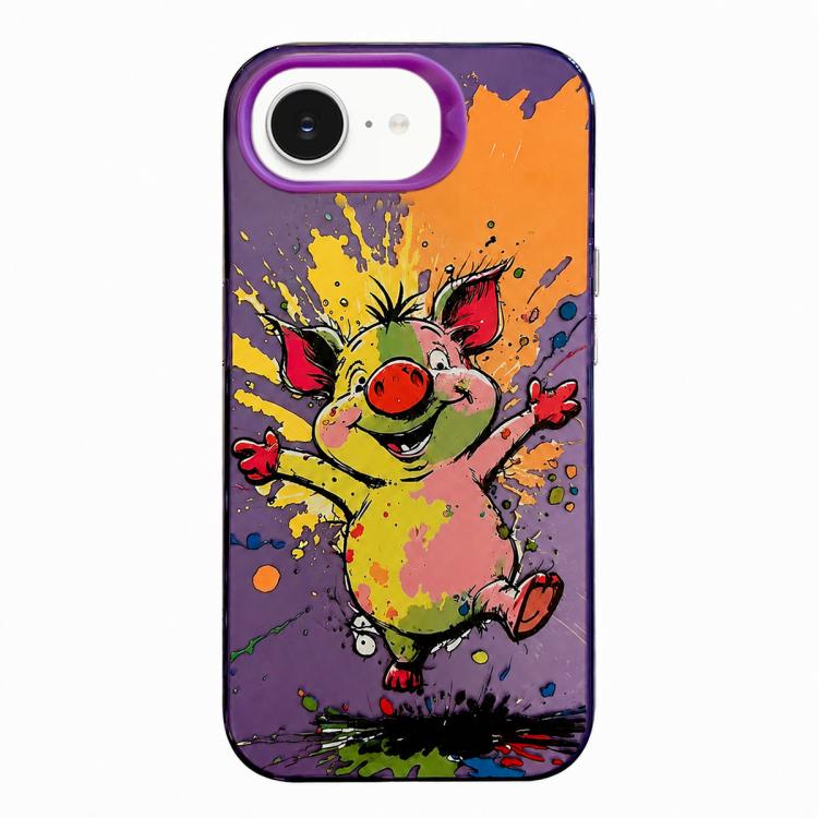 Handyhülle der Serie „Tiermuster Ölgemälde“ aus PC + TPU, für iPhone 17 Pro Max