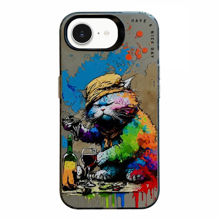 Handyhülle der Serie „Tiermuster Ölgemälde“ aus PC + TPU, für iPhone 17 Pro Max