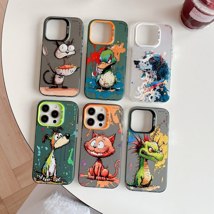 Handyhülle der Serie „Tiermuster Ölgemälde“ aus PC + TPU, für iPhone 17 Pro Max
