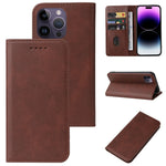 Magnetic Closure Leather Phone Case, For iPhone 15 Pro Max, For iPhone 15 Pro, For iPhone 15 Plus, For iPhone 15