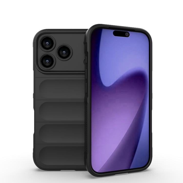 Magic Shield TPU + Flannel Phone Case, For iPhone 17e / 16e, For iPhone 17 Pro Max, For iPhone 17 Pro, For iPhone 17