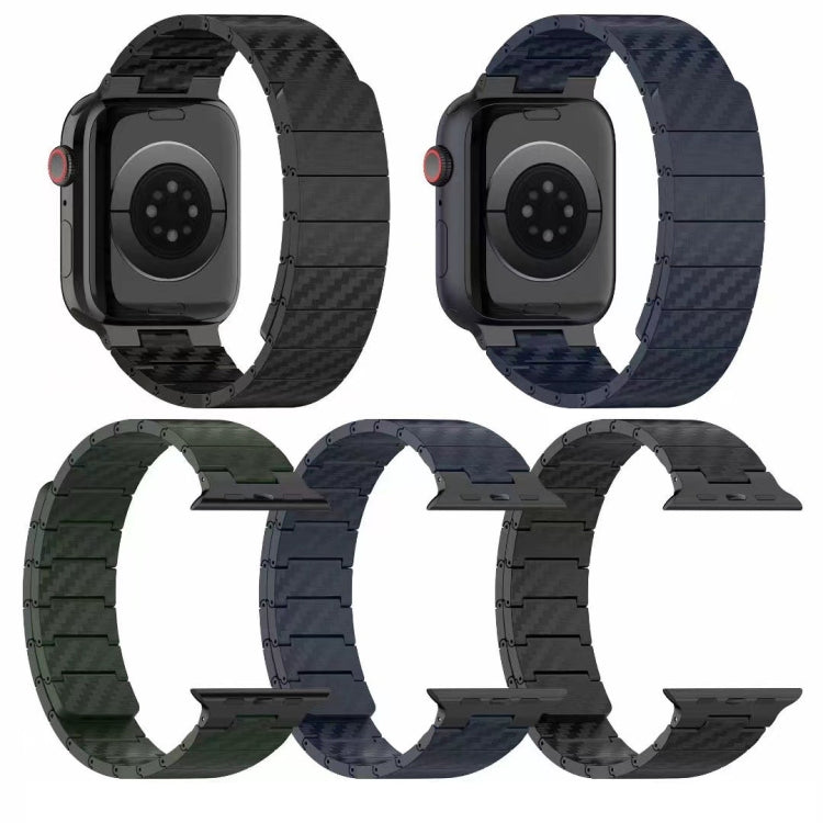 Magnetisches Karbonfaser-Uhrenarmband, für Apple Watch Series 6 40mm, für Apple Watch Series 6 44mm, für Apple Watch Series 5 44mm, für Apple Watch Series 5 40mm, für Apple Watch Series 4 44mm, für Apple Watch Series 4 40mm, für Apple Watch Series 3 38...