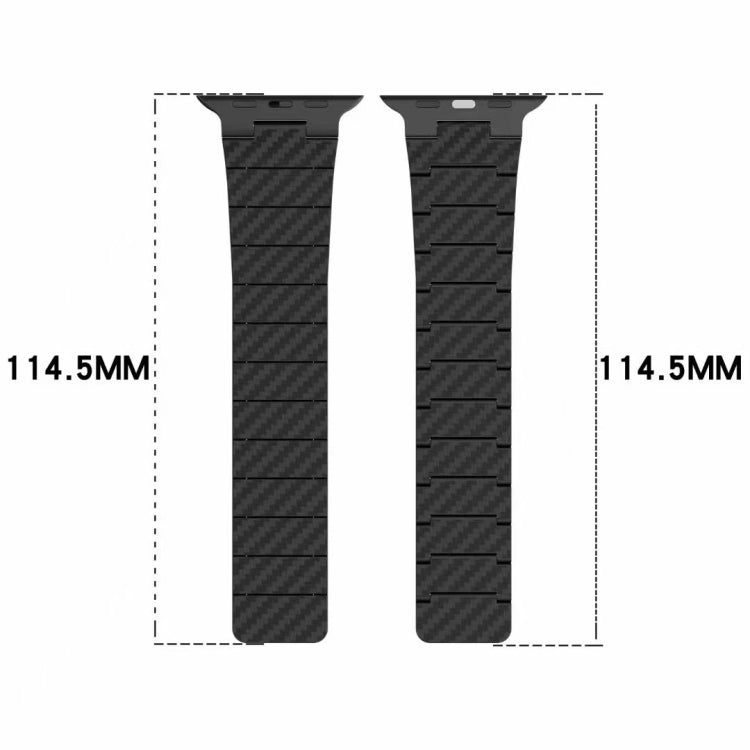 Magnetisches Karbonfaser-Uhrenarmband, für Apple Watch Series 6 40mm, für Apple Watch Series 6 44mm, für Apple Watch Series 5 44mm, für Apple Watch Series 5 40mm, für Apple Watch Series 4 44mm, für Apple Watch Series 4 40mm, für Apple Watch Series 3 38...