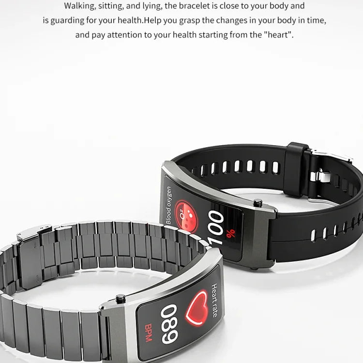 K13S Smart-Armband mit 1,14-Zoll-TFT-Bildschirm, Silikonarmband und Funktionen wie Schlafmanagement und Blutsauerstoffmessung