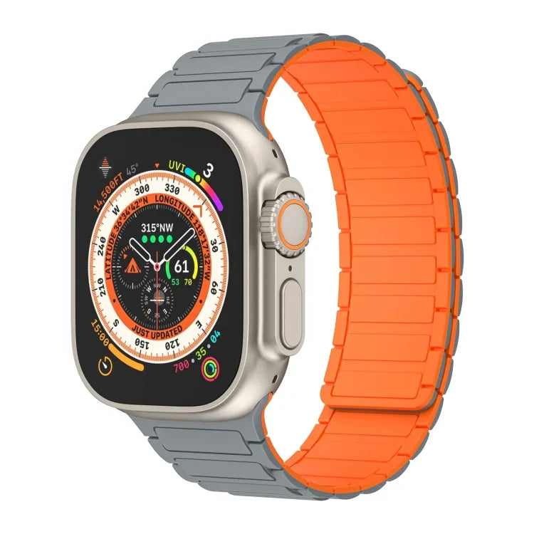 Magnetisches Loop-Silikonarmband, für Apple Watch Series 9 45mm, für Apple Watch Series 9 41mm, für Apple Watch Ultra 49mm