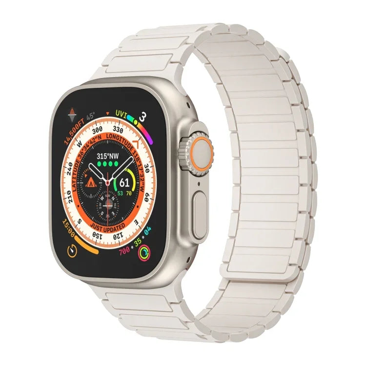 Magnetisches Loop-Silikonarmband, für Apple Watch Series 9 45mm, für Apple Watch Series 9 41mm, für Apple Watch Ultra 49mm