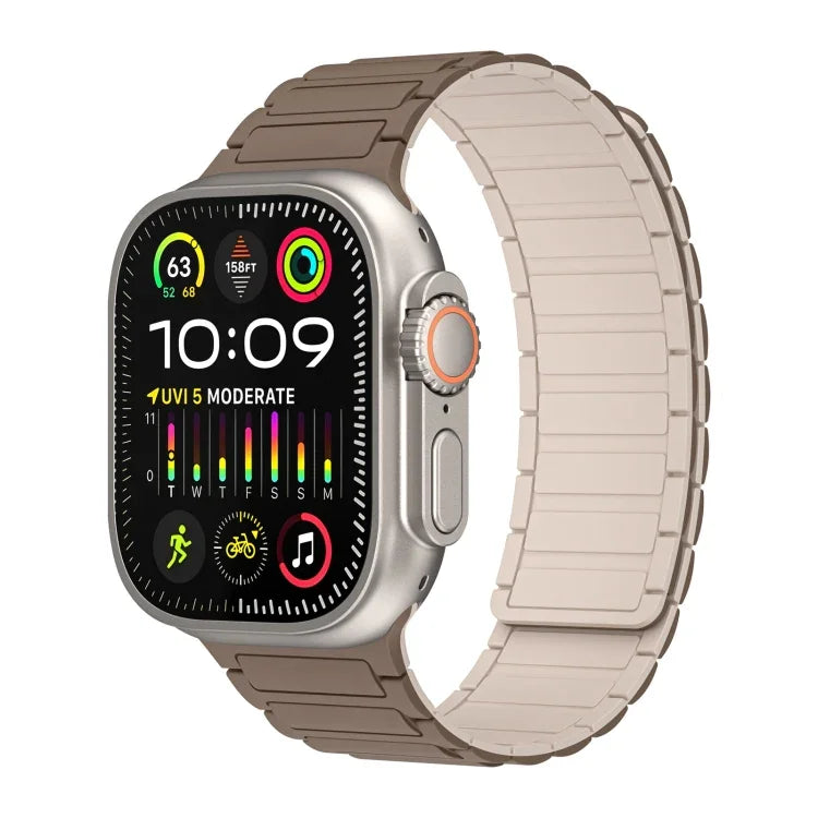 Magnetisches Loop-Silikonarmband, für Apple Watch Series 9 45mm, für Apple Watch Series 9 41mm, für Apple Watch Ultra 49mm