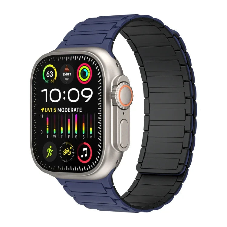 Magnetisches Loop-Silikonarmband, für Apple Watch Series 9 45mm, für Apple Watch Series 9 41mm, für Apple Watch Ultra 49mm