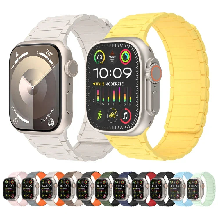 Magnetisches Silikon-Uhrenarmband, für Apple Watch 42 mm und 38 mm