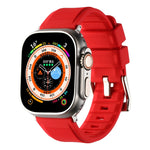 Double Ring Silicone Watch Band, For Apple Watch SE 40mm, For Apple Watch SE 44mm, For Apple Watch 6 40mm, For Apple Watch 6 44mm