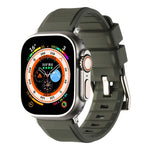 Doppelring Silikon Uhrenarmband, Für Apple Watch 3 38mm, Für Apple Watch 3 42mm, Für Apple Watch 2 42mm, Für Apple Watch 2 38mm