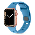 Quadratische Schnalle Streifen Silikon Uhrenarmband, Für Apple Watch Ultra 2 49mm, Für Apple Watch Series 9 45mm