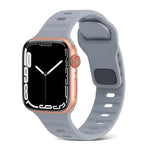 Quadratische Schnalle Streifen Silikon Uhrenarmband, Für Apple Watch Ultra 2 49mm, Für Apple Watch Series 9 45mm