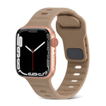 Quadratische Schnalle Streifen Silikon Uhrenarmband, Für Apple Watch Ultra 2 49mm, Für Apple Watch Series 9 45mm