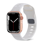 Quadratische Schnalle Streifen Silikon Uhrenarmband, Für Apple Watch Ultra 2 49mm, Für Apple Watch Series 9 45mm
