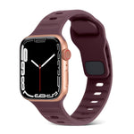 Quadratische Schnalle Streifen Silikon Uhrenarmband, Für Apple Watch Ultra 2 49mm, Für Apple Watch Series 9 45mm