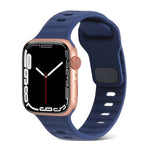 Quadratische Schnalle Streifen Silikon Uhrenarmband, Für Apple Watch Ultra 2 49mm, Für Apple Watch Series 9 45mm