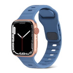 Quadratische Schnalle Streifen Silikon Uhrenarmband, Für Apple Watch SE 2023 44mm, Für Apple Watch SE 2023 40mm