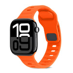 Quadratische Schnalle Streifen Silikon Uhrenarmband, Für Apple Watch Series 10 46mm, Für Apple Watch Series 10 42mm