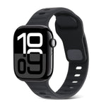 Quadratische Schnalle Streifen Silikon Uhrenarmband, Für Apple Watch Series 10 46mm, Für Apple Watch Series 10 42mm