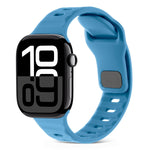 Quadratische Schnalle Streifen Silikon Uhrenarmband, Für Apple Watch Series 10 46mm, Für Apple Watch Series 10 42mm