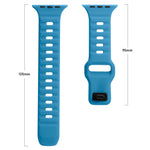 Quadratische Schnalle Streifen Silikon Uhrenarmband, Für Apple Watch Series 10 46mm, Für Apple Watch Series 10 42mm
