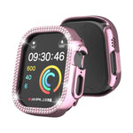 Doppelreihiges, hohles PC-Uhrengehäuse mit Diamantmuster, für Apple Watch Ultra 2 / Ultra 49 mm