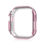 Doppelreihiges, hohles PC-Uhrengehäuse mit Diamantmuster, für Apple Watch Ultra 2 / Ultra 49 mm