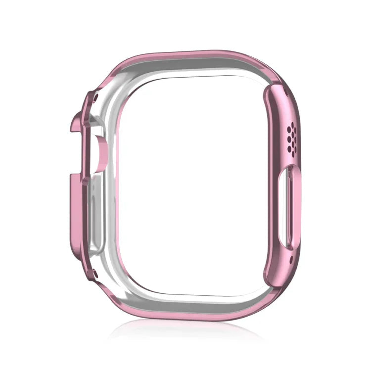 Doppelreihiges, hohles PC-Uhrengehäuse mit Diamantmuster, für Apple Watch Ultra 2 / Ultra 49 mm