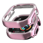 Doppelreihiges, hohles PC-Uhrengehäuse mit Diamantmuster, für Apple Watch Ultra 2 / Ultra 49 mm