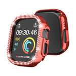 Doppelreihiges, hohles PC-Uhrengehäuse mit Diamantmuster, für Apple Watch Ultra 2 / Ultra 49 mm