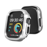 Doppelreihiges, hohles PC-Uhrengehäuse mit Diamantmuster, für Apple Watch Ultra 2 / Ultra 49 mm