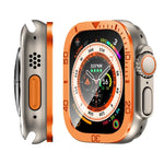 Ziffernring mit Metallrahmen und integrierter Schutzfolie, für Apple Watch Ultra 1 / 2 / 3 (49 mm)