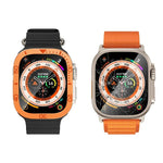 Ziffernring mit Metallrahmen und integrierter Schutzfolie, für Apple Watch Ultra 1 / 2 / 3 (49 mm)
