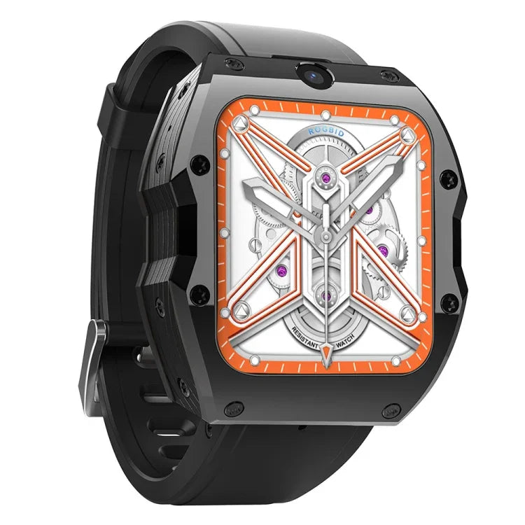 Model X Smartwatch, 1,99 Zoll, IP68 wasserdicht, Android 9.0, 4G, Dual-Kamera, Keramikgehäuse, 2 GB + 16 GB, 4 GB + 128 GB