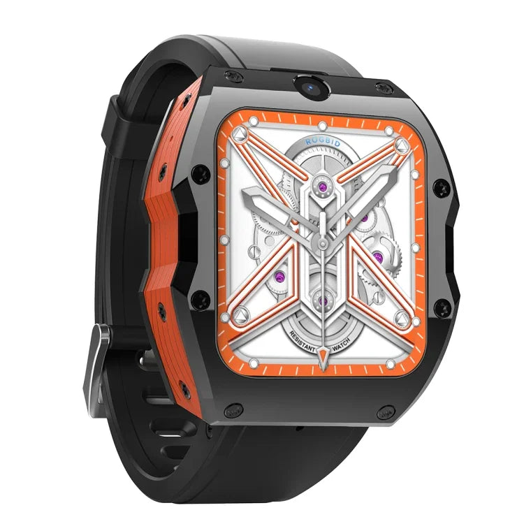 Model X Smartwatch, 1,99 Zoll, IP68 wasserdicht, Android 9.0, 4G, Dual-Kamera, Keramikgehäuse, 2 GB + 16 GB, 4 GB + 128 GB