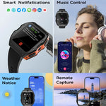 Model X Smartwatch, 1,99 Zoll, IP68 wasserdicht, Android 9.0, 4G, Dual-Kamera, Keramikgehäuse, 2 GB + 16 GB, 4 GB + 128 GB