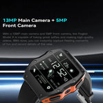 Model X Smartwatch, 1,99 Zoll, IP68 wasserdicht, Android 9.0, 4G, Dual-Kamera, Keramikgehäuse, 2 GB + 16 GB, 4 GB + 128 GB